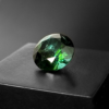 Dieser Edelstein ist ein blau grüne Turmalin facettiert rund.